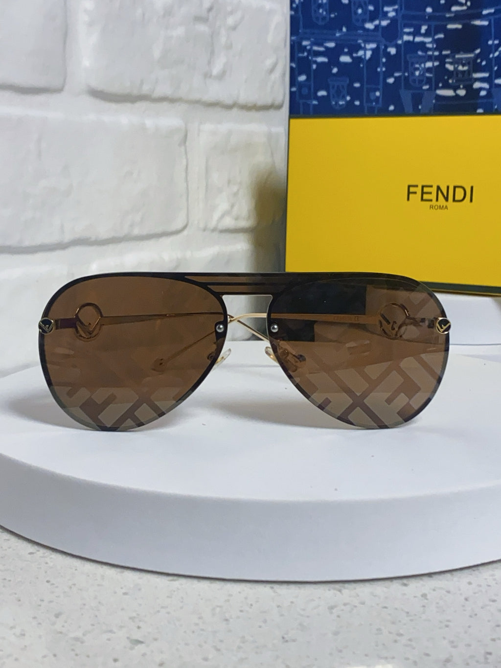 Fendi Aviator Brown Lens Sunglasses for Men & Women - 416310 - detail image 2