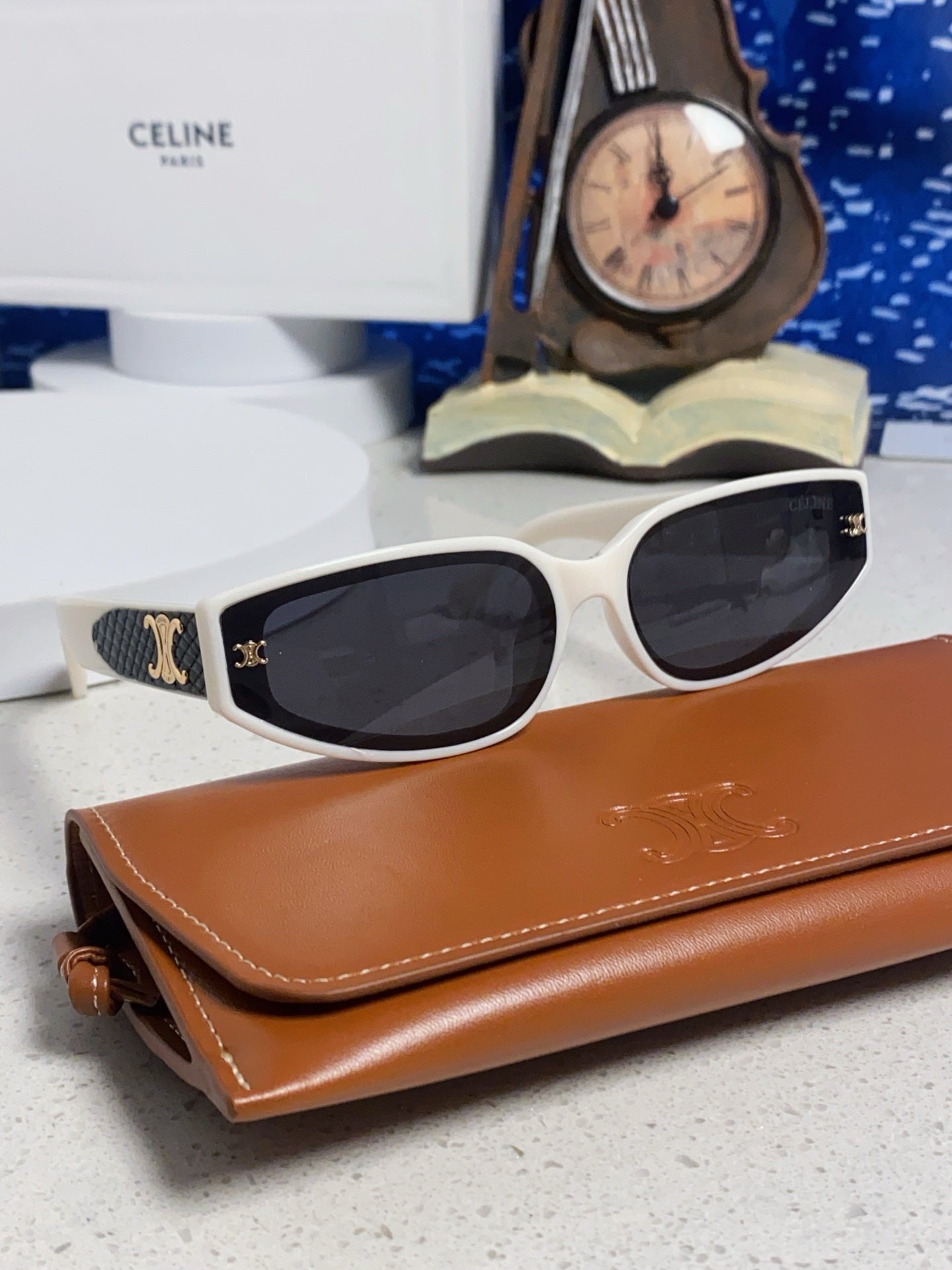 Celine Cat-Eye Gray Lens Sunglasses for Men & Women - 867147 - detail image 9