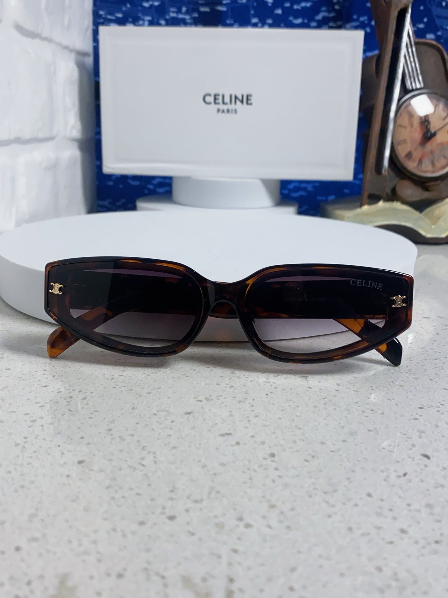 Celine Cat-Eye Gray Lens Sunglasses for Men & Women - 432027 - detail image 9