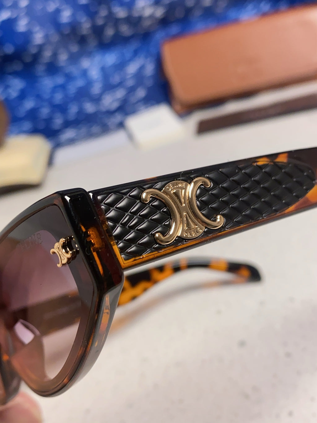 Celine Cat-Eye Gray Lens Sunglasses for Men & Women - 867148 - detail image 7