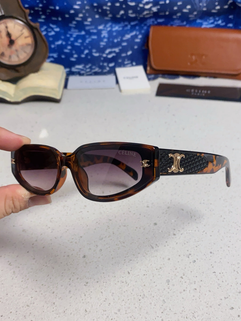 Celine Cat-Eye Gray Lens Sunglasses for Men & Women - 867148 - detail image 6