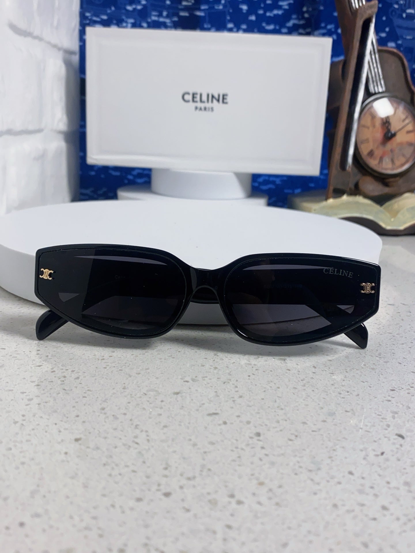 Celine Cat-Eye Silver Lens Sunglasses for Men & Women - 432029 - detail image 9