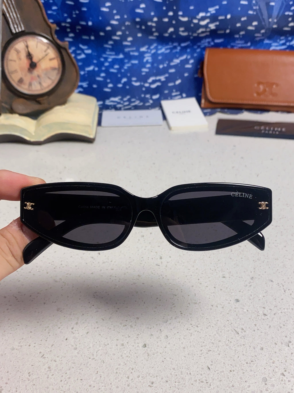 Celine Cat-Eye Silver Lens Sunglasses for Men & Women - 867150 - detail image 4