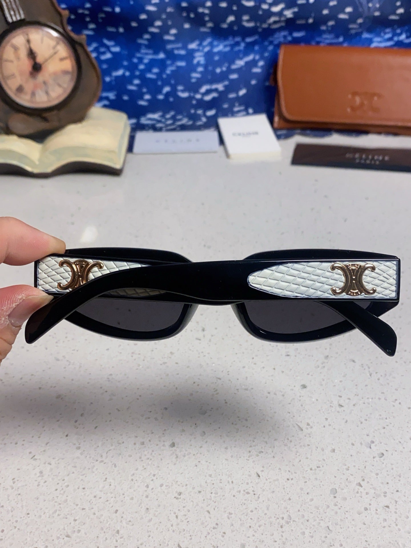 Celine Cat-Eye Silver Lens Sunglasses for Men & Women - 867150 - detail image 5