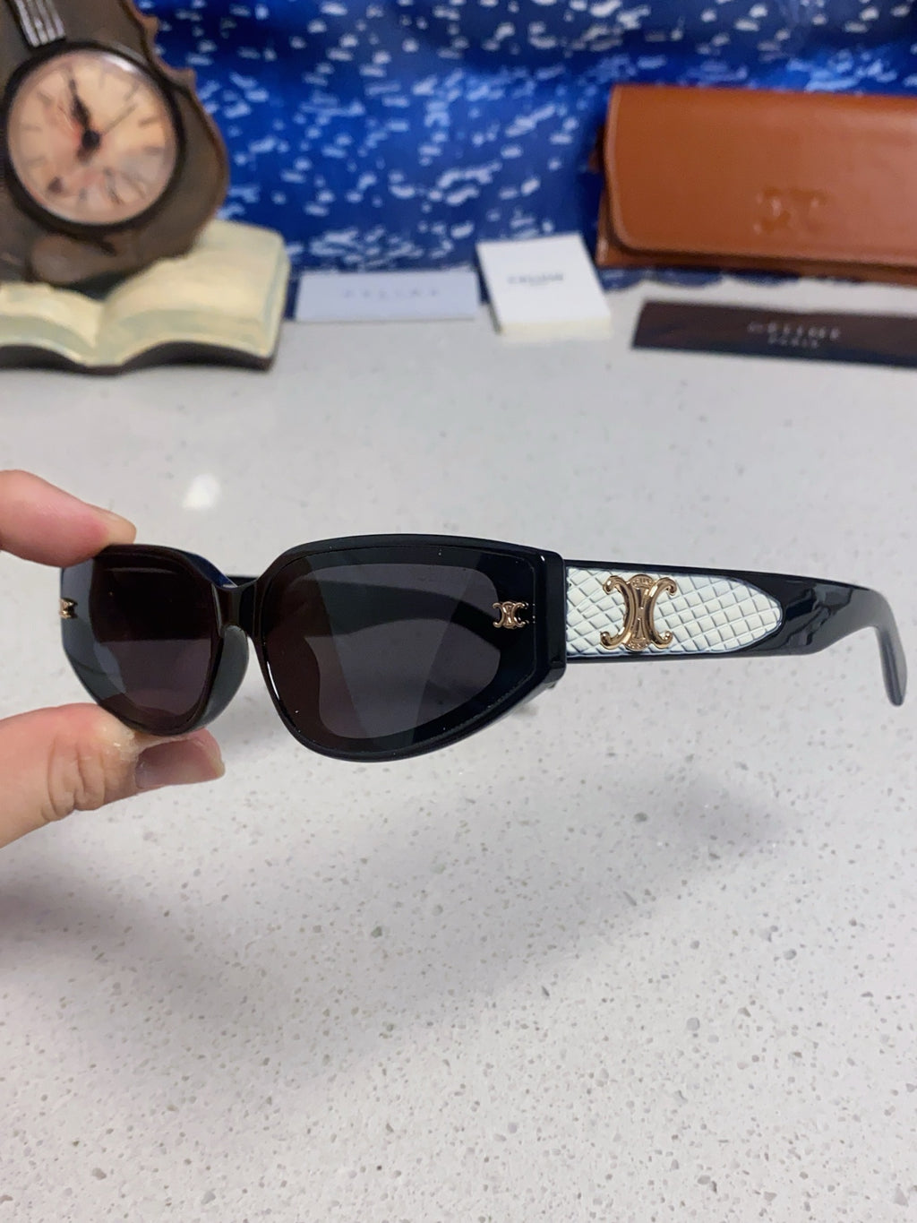 Celine Cat-Eye Silver Lens Sunglasses for Men & Women - 415618 - detail image 6