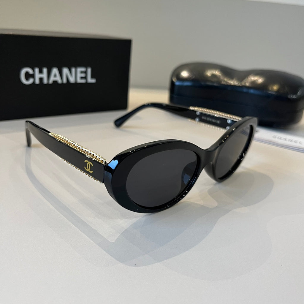 Chanel Oversized Silver Lens Sunglasses for Men & Women - 465093