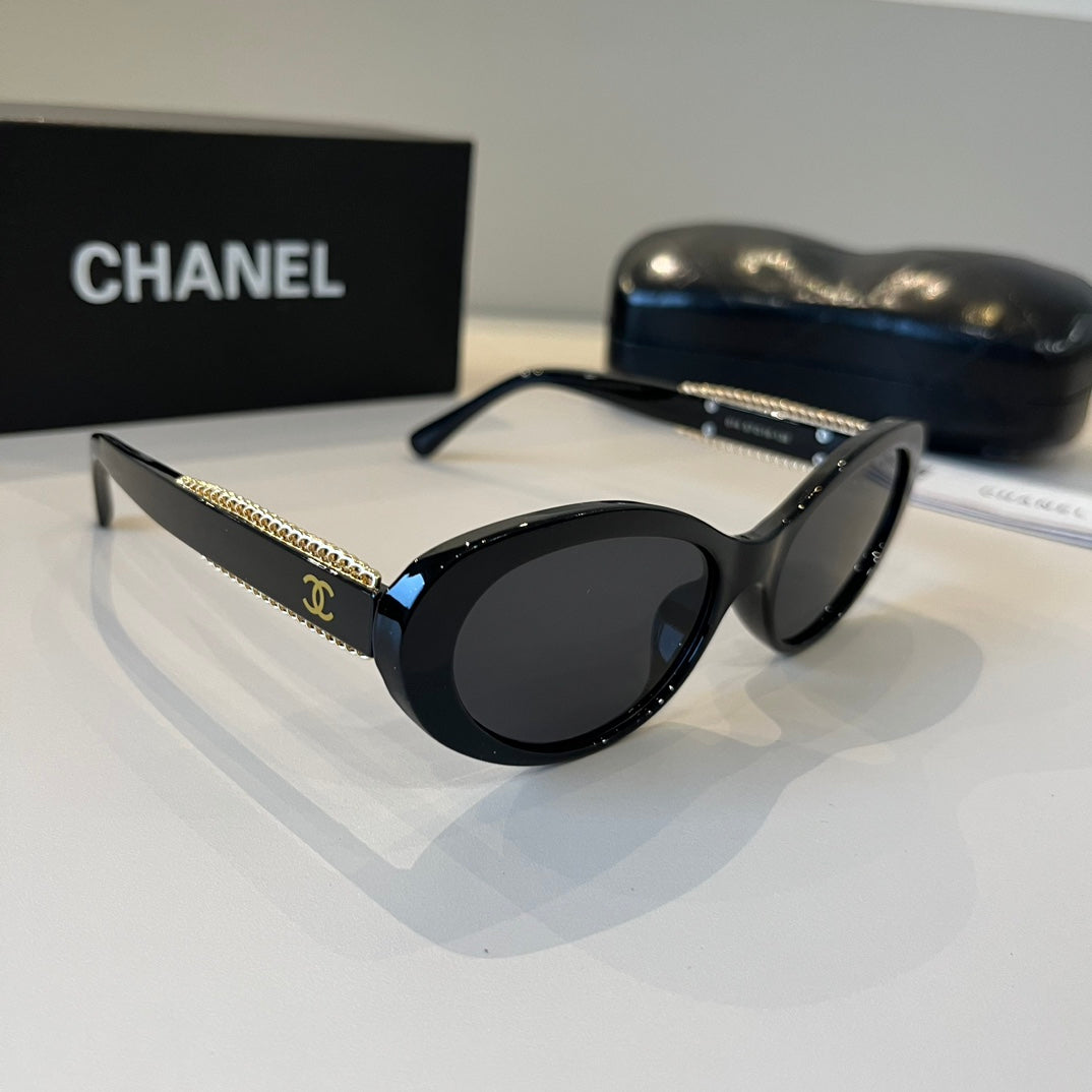 Chanel Oversized Silver Lens Sunglasses for Men & Women - 465093