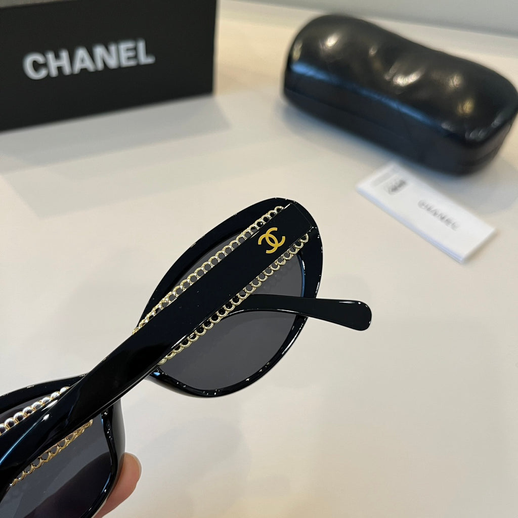 Chanel Oversized Silver Lens Sunglasses for Men & Women - 465093 - detail image 8
