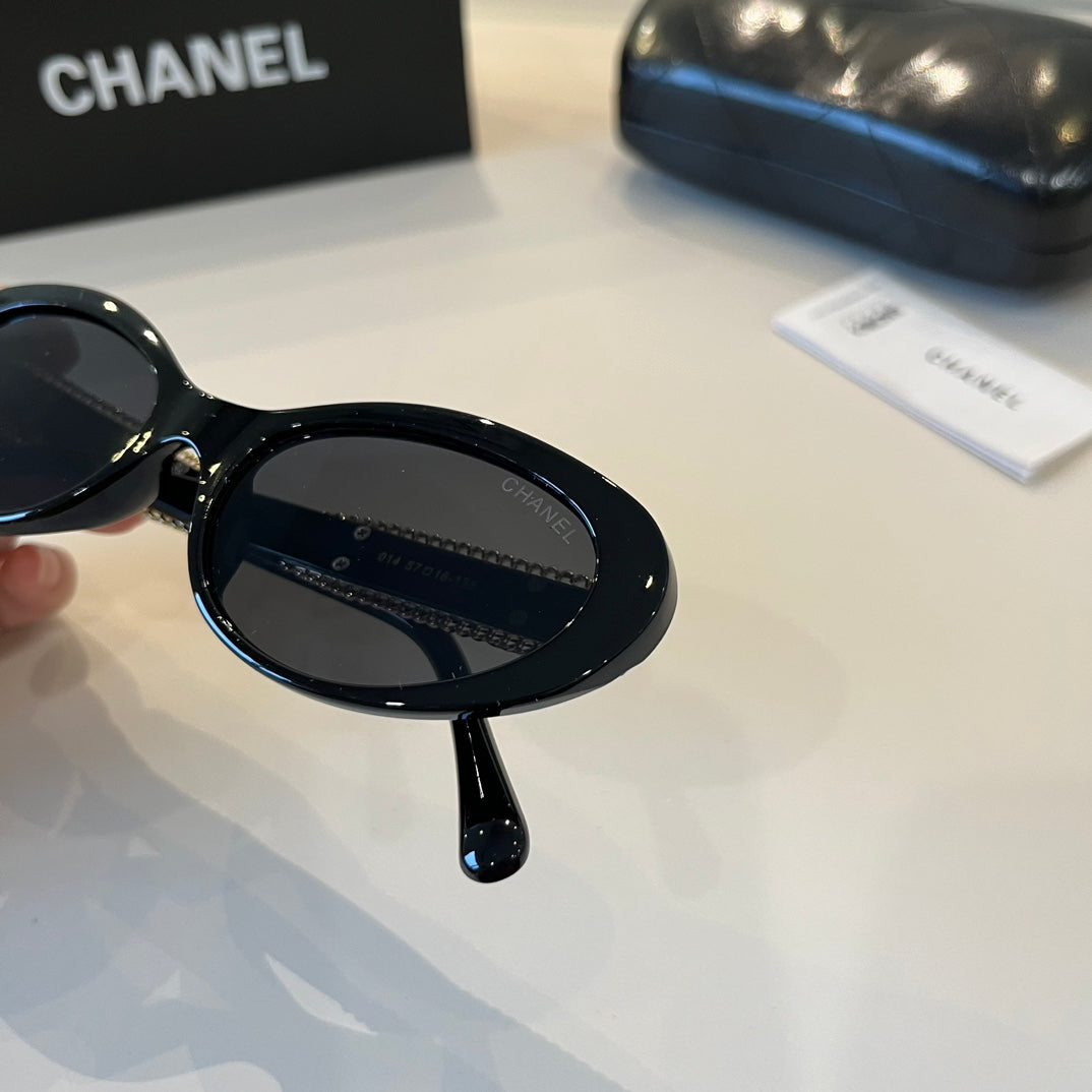 Chanel Oversized Silver Lens Sunglasses for Men & Women - 431554 - detail image 5