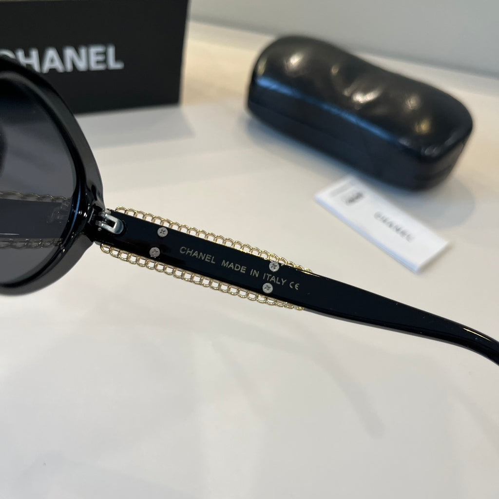 Chanel Oversized Silver Lens Sunglasses for Men & Women - 465093 - detail image 9