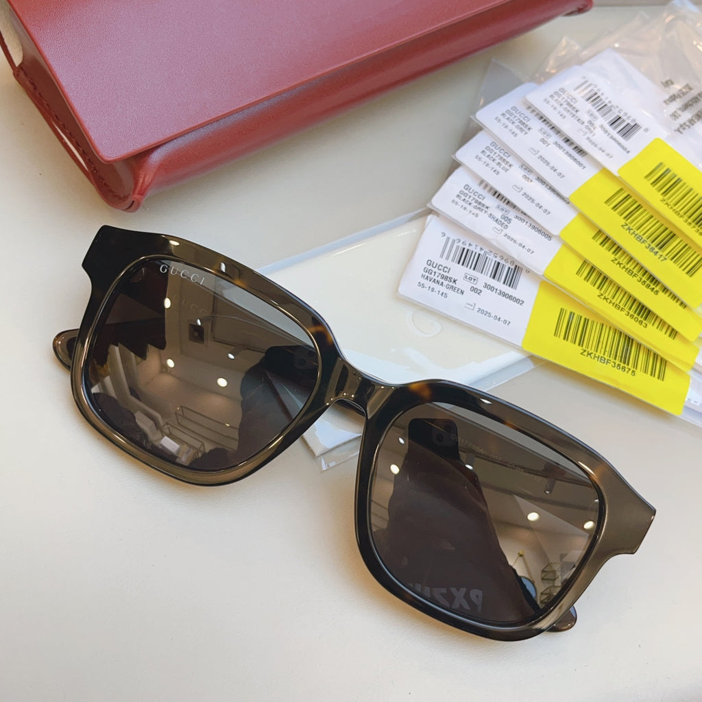 Gucci GG1798SA Fashion Black Lens Sunglasses for Men & Women