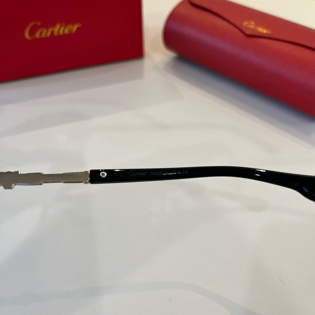 Cartier Lightweight Metal Rimless Silver Lens Sunglasses for Men & Wo - 449528 - detail image 8