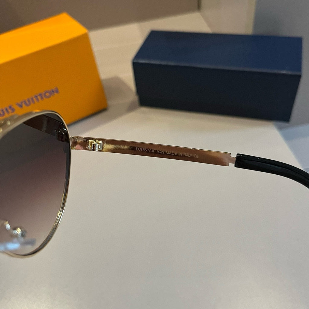Louis Vuitton Polarized Fashion Gold Lens Sunglasses for Men - 431194 - detail image 8