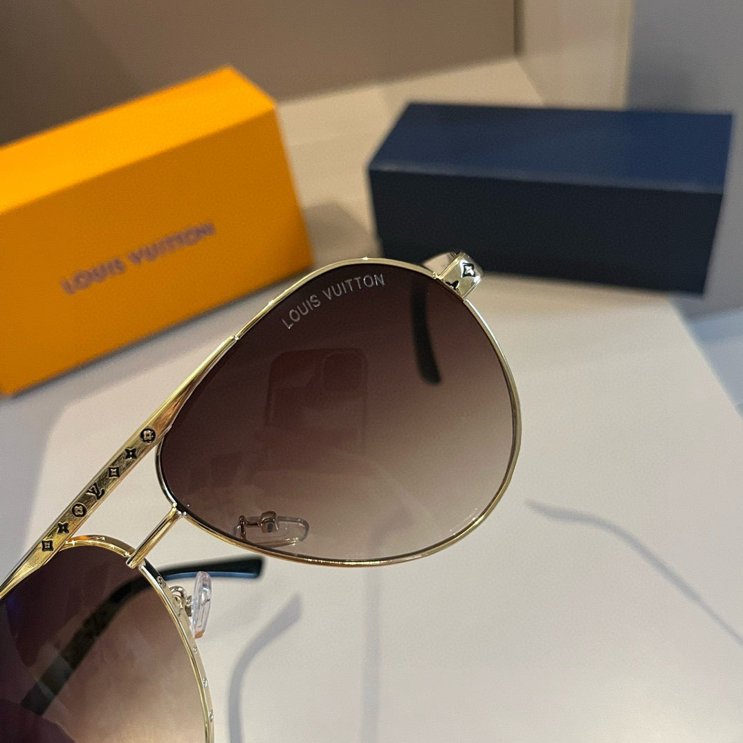 Louis Vuitton Polarized Fashion Gold Lens Sunglasses for Men - 431194 - detail image 7