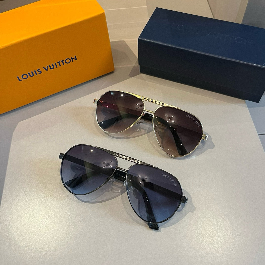 Louis Vuitton Polarized Fashion Gold Lens Sunglasses for Men - 431194 - detail image 9