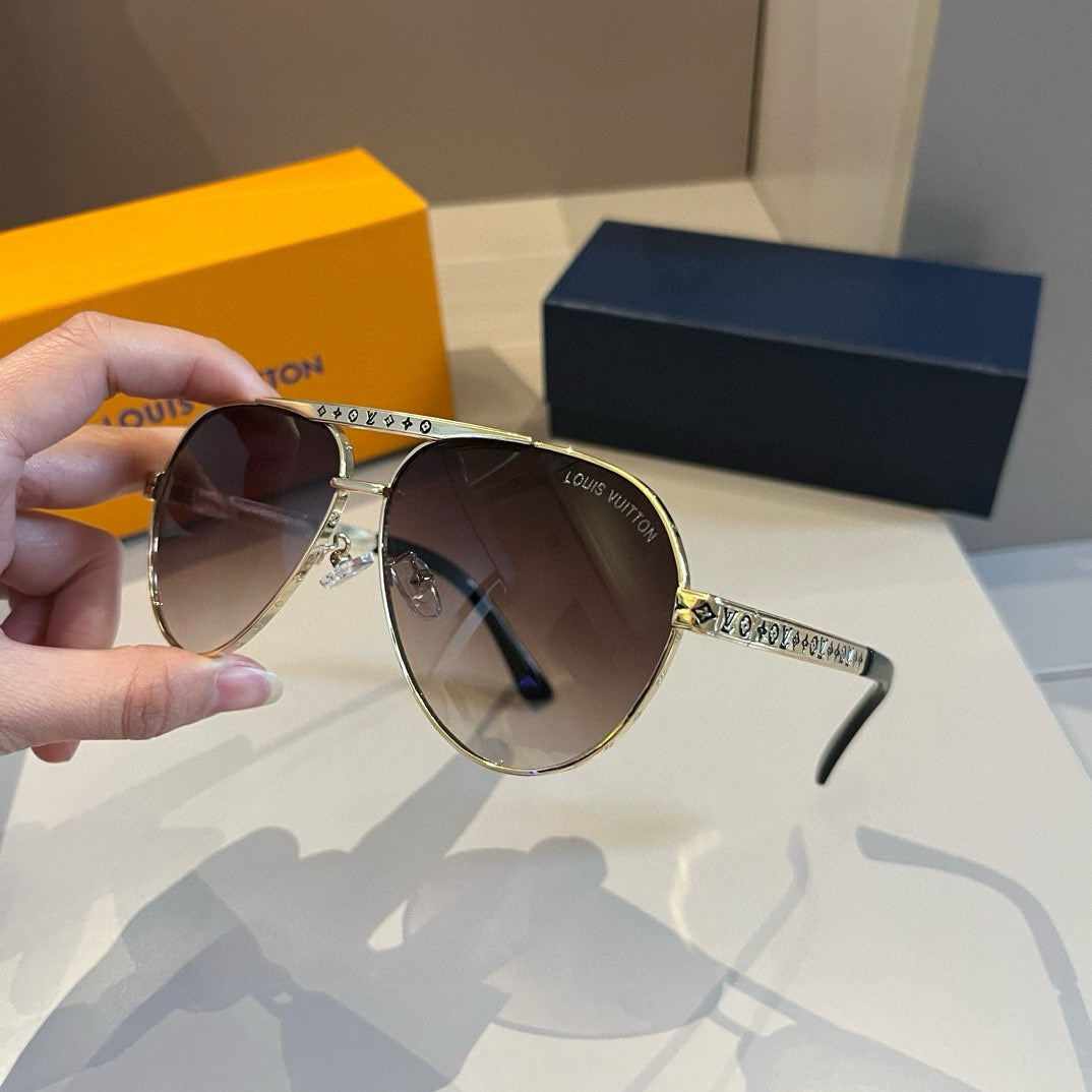 Louis Vuitton Polarized Fashion Gold Lens Sunglasses for Men - 431194 - detail image 6