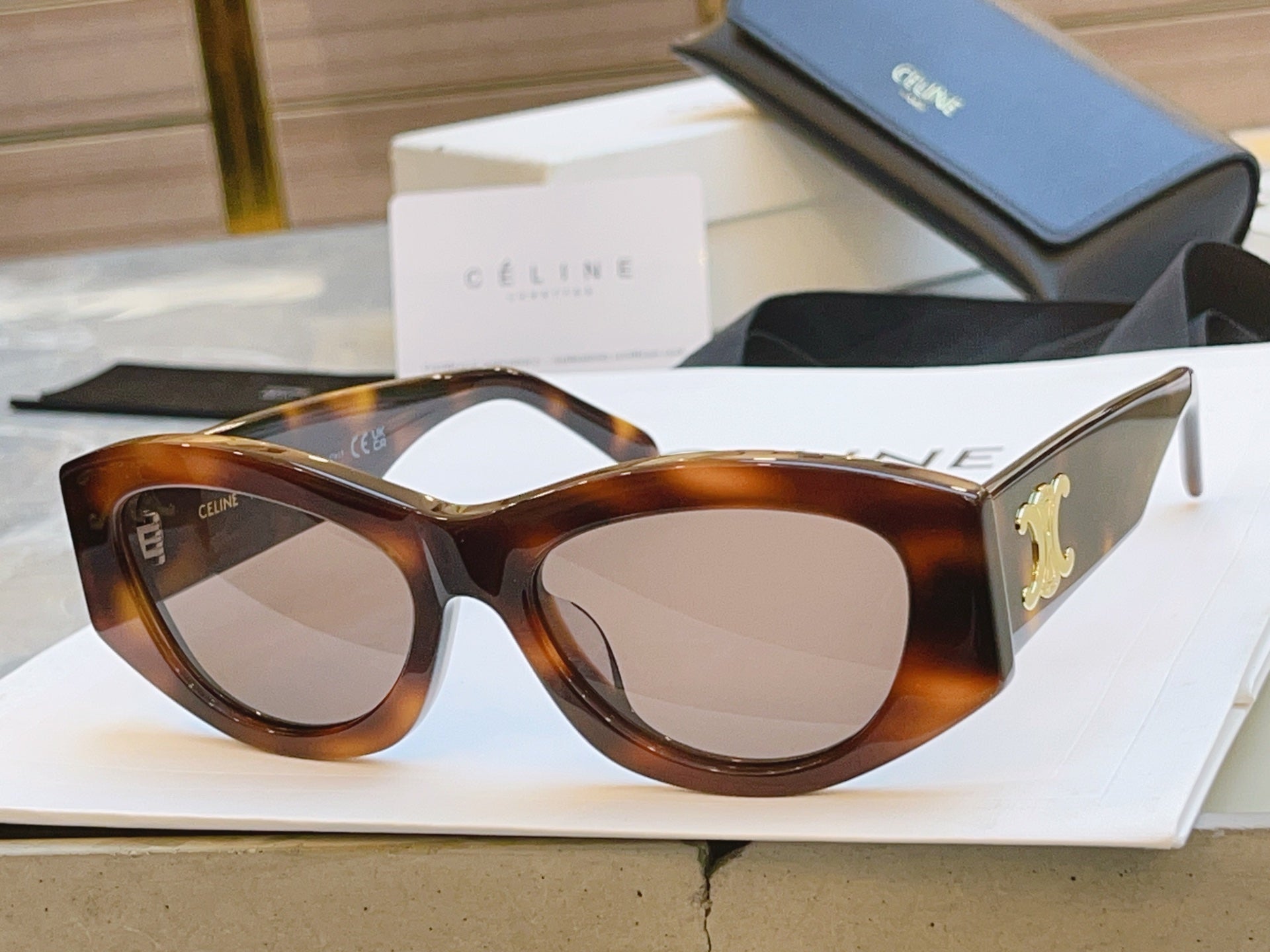 Celine CL40308U Fashion Black Lens Sunglasses for Men & Women - detail image 2