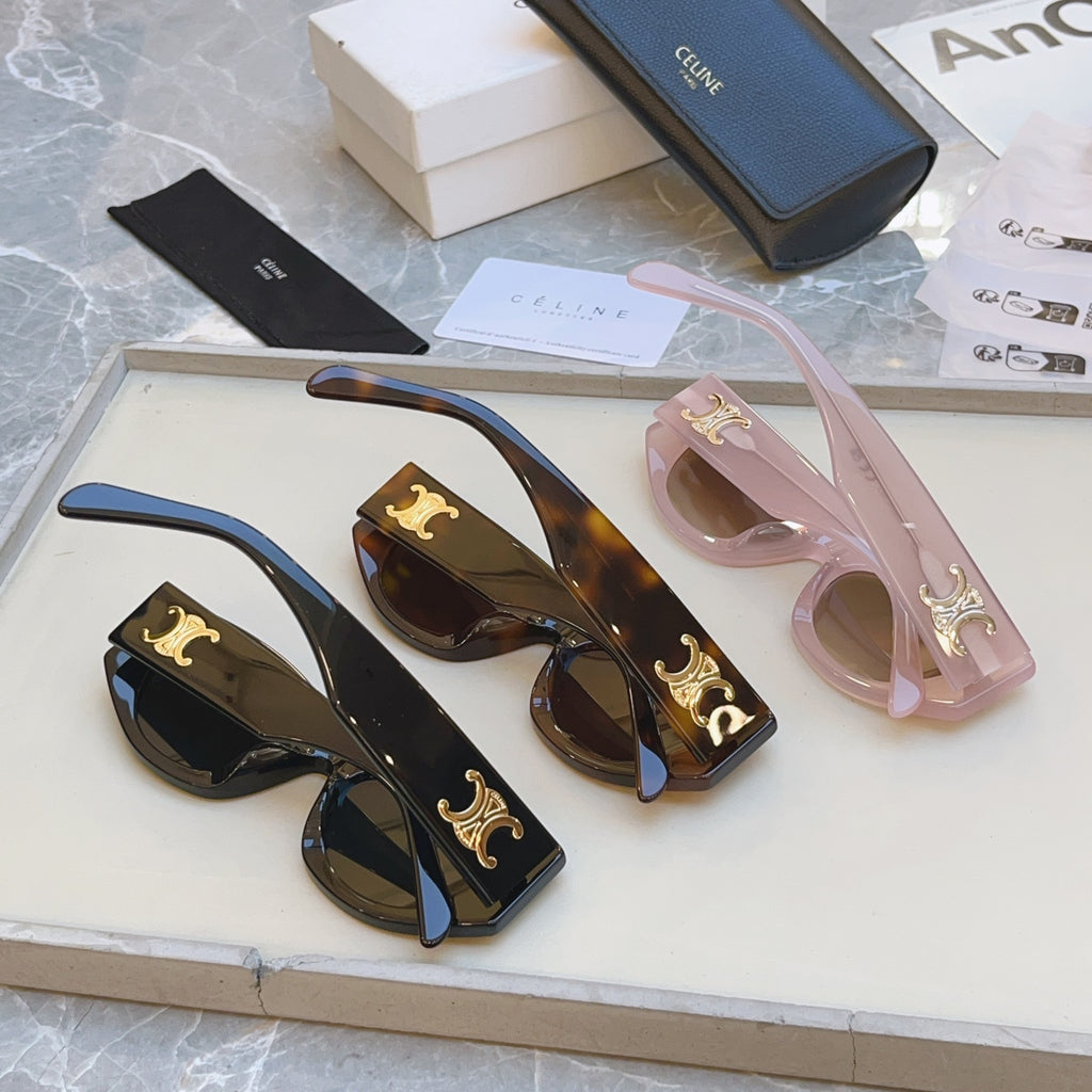 Celine CL40308U Fashion Brown Lens Sunglasses for Men & Women - detail image 4