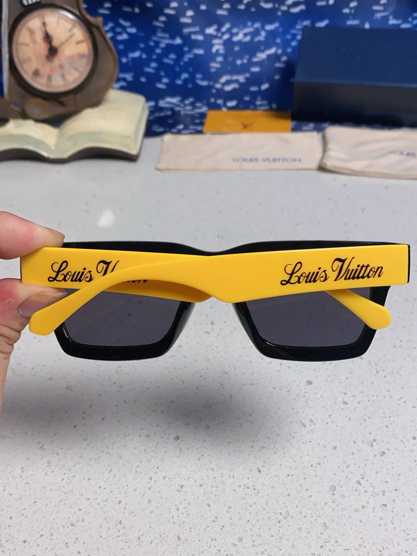 Louis Vuitton Square Red Lens Sunglasses for Men & Women - 464665 - detail image 5