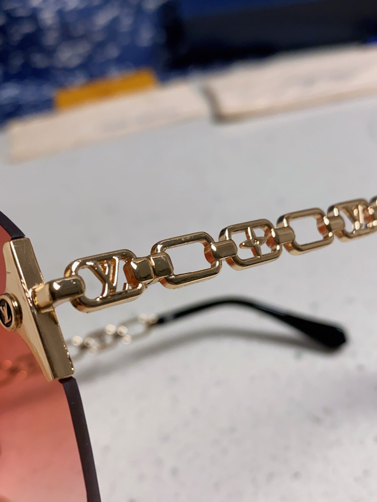 Louis Vuitton Oversized Red Lens Sunglasses for Men & Women - detail image 7