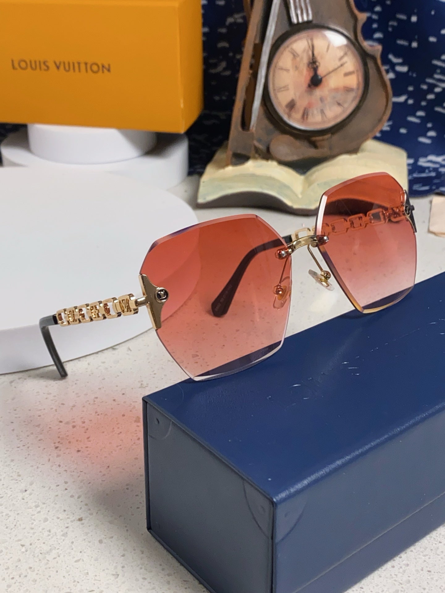 Louis Vuitton Oversized Red Lens Sunglasses for Men & Women - detail image 9