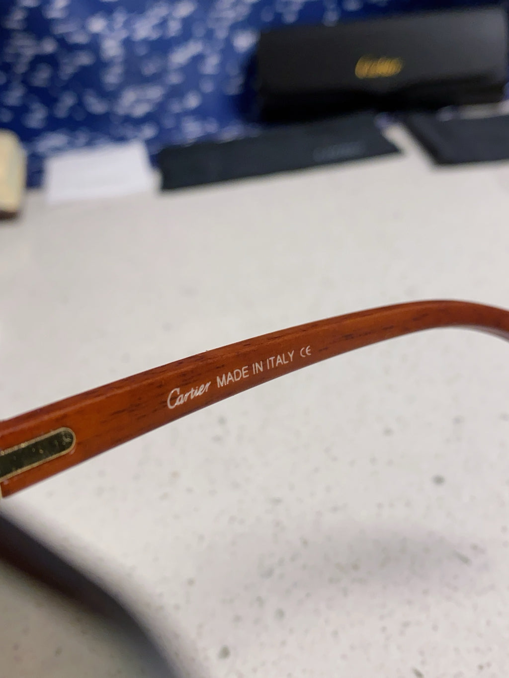 Cartier Lightweight Rimless Silver Lens Sunglasses for Men & Women - 493669 - detail image 9