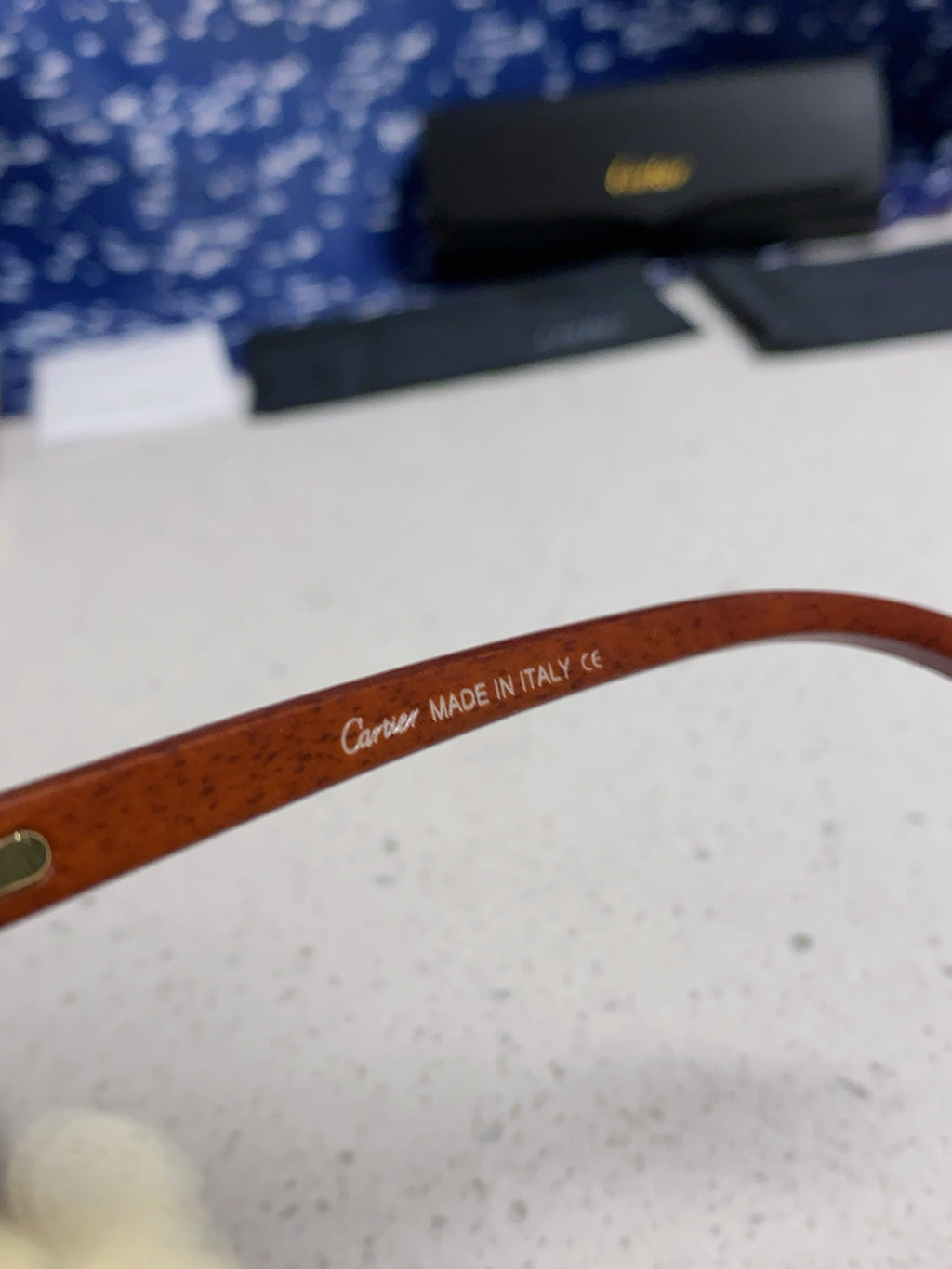 Cartier Lightweight Rimless Silver Lens Sunglasses for Men & Women - 415892 - detail image 9