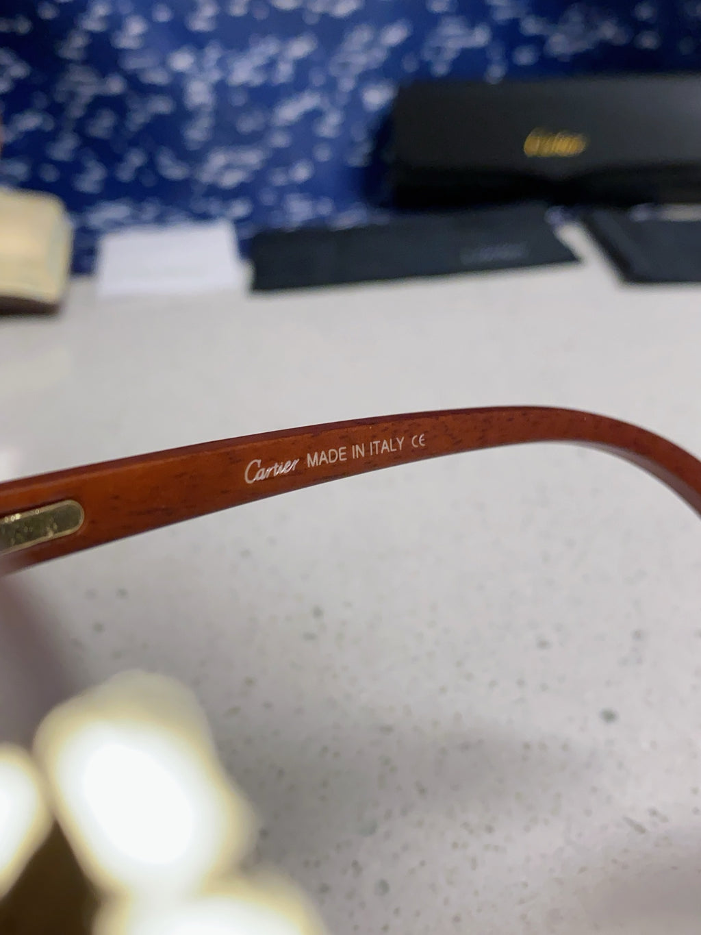 Cartier Lightweight Rimless Silver Lens Sunglasses for Men & Women - 493674 - detail image 9