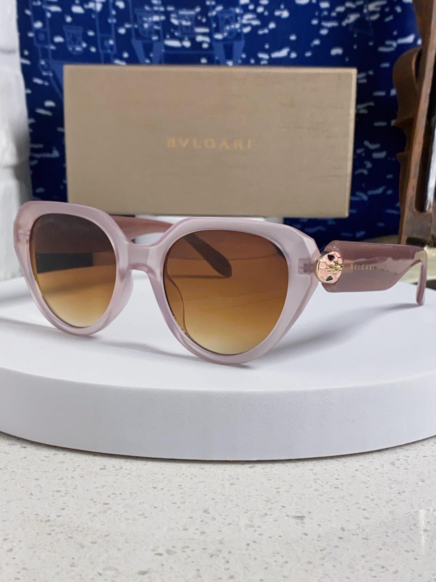 Bottega Veneta Metal Round Brown Lens Sunglasses for Men & Women - 487965