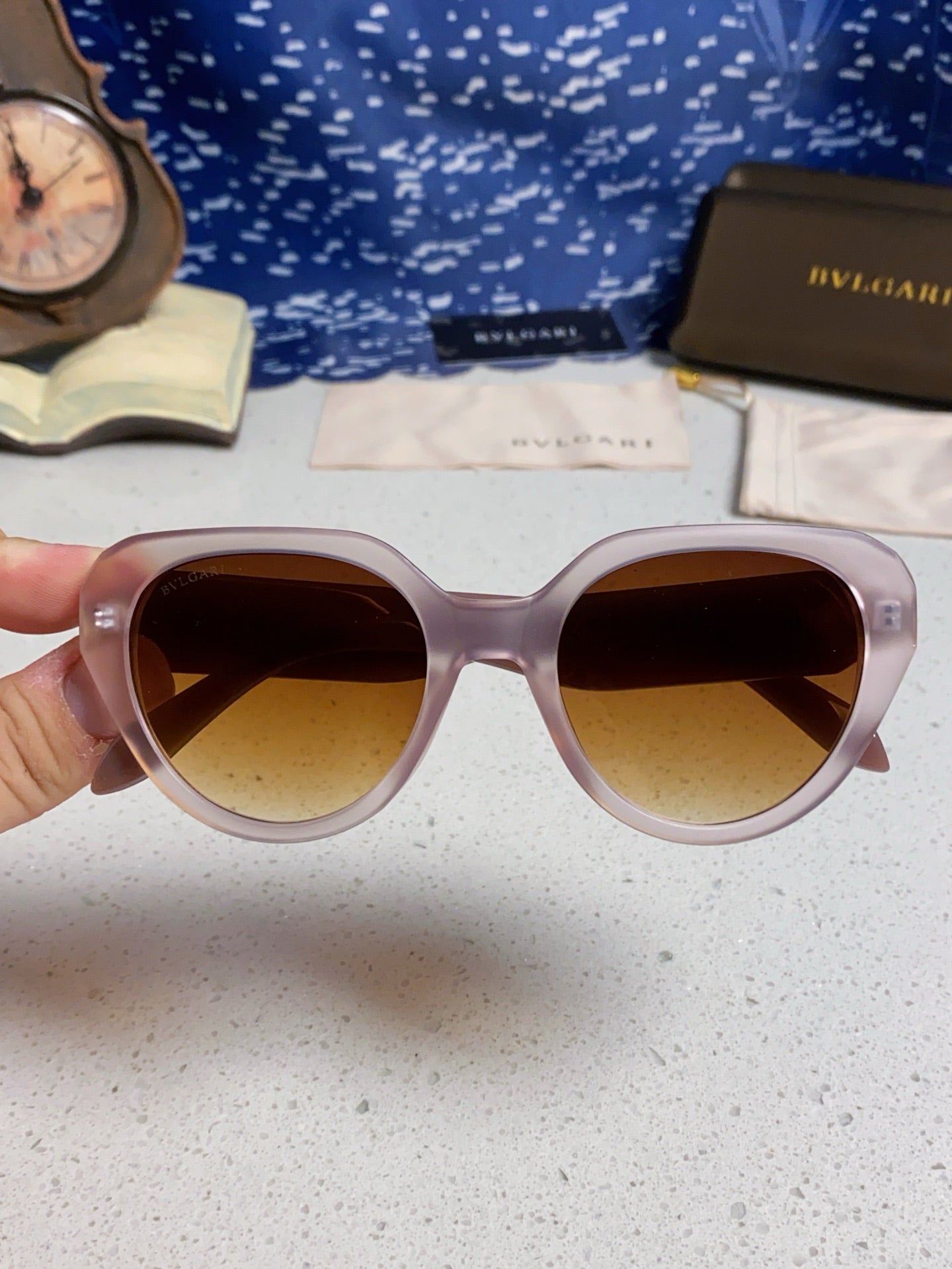 Bottega Veneta Metal Round Brown Lens Sunglasses for Men & Women - 487965 - detail image 4