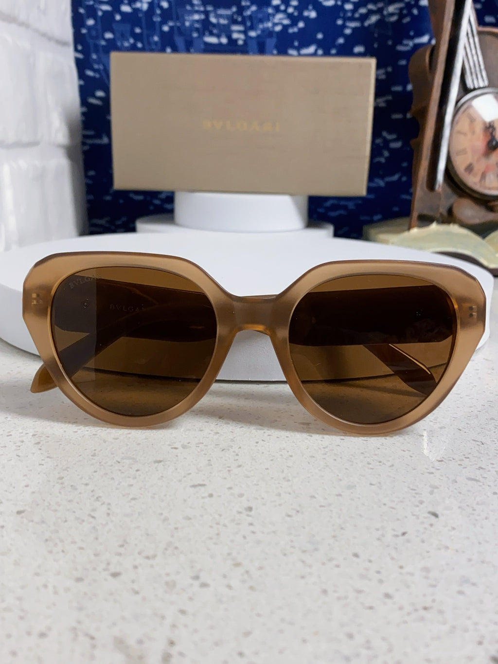 Bottega Veneta Metal Round Brown Lens Sunglasses for Men & Women - 487966 - detail image 8