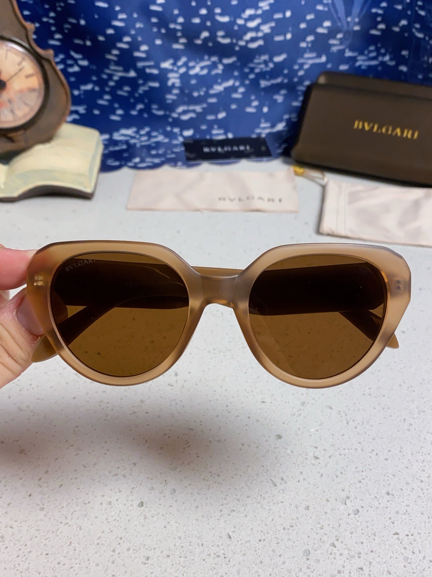 Bottega Veneta Metal Round Brown Lens Sunglasses for Men & Women - 487966 - detail image 4