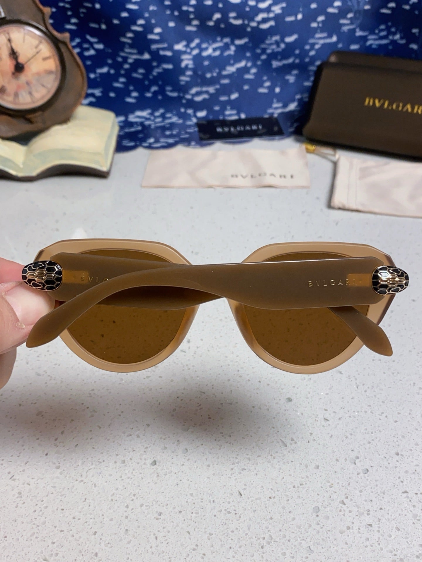 Bottega Veneta Metal Round Brown Lens Sunglasses for Men & Women - 487966 - detail image 5