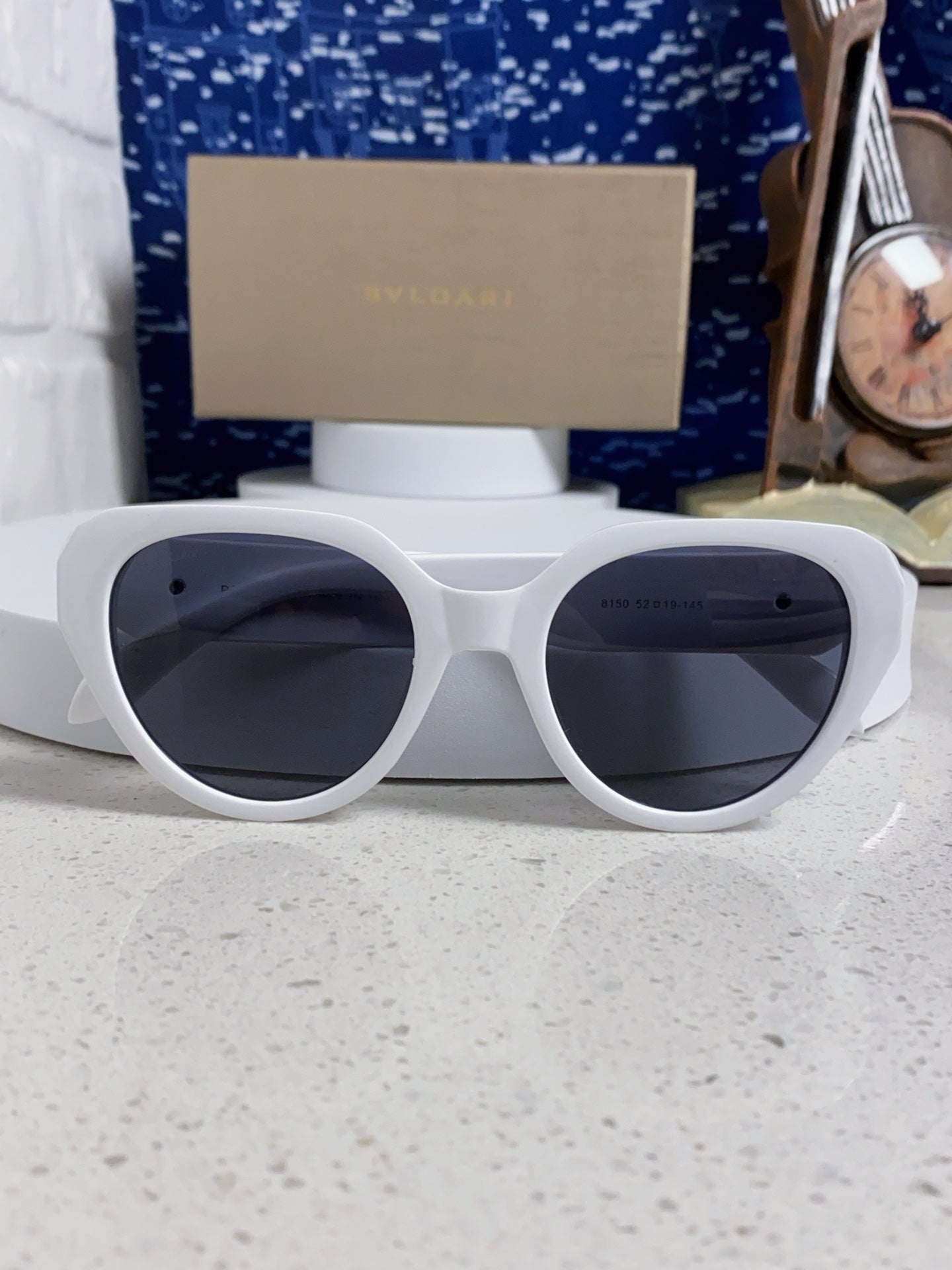 Bottega Veneta Metal Round Blue Lens Sunglasses for Men & Women - 432904 - detail image 9