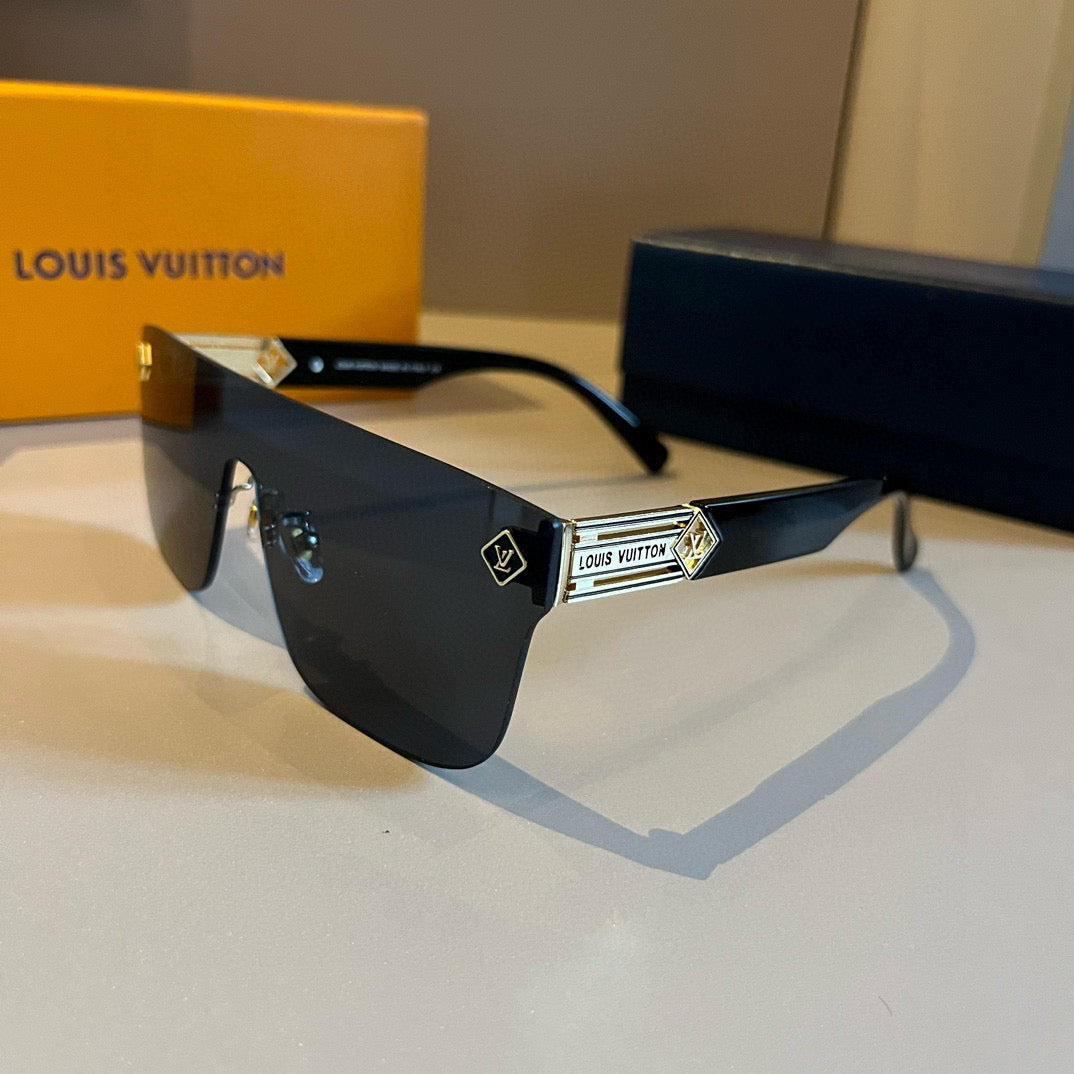 Louis Vuitton Metal Aviator Gold Lens Sunglasses for Men & Women - 464675 - detail image 3