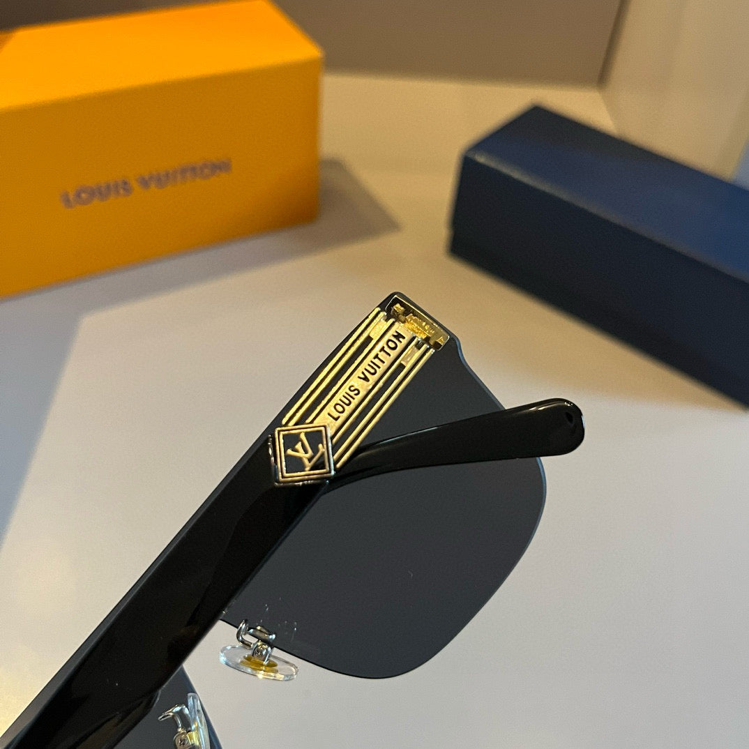 Louis Vuitton Metal Aviator Gold Lens Sunglasses for Men & Women - 464675 - detail image 8