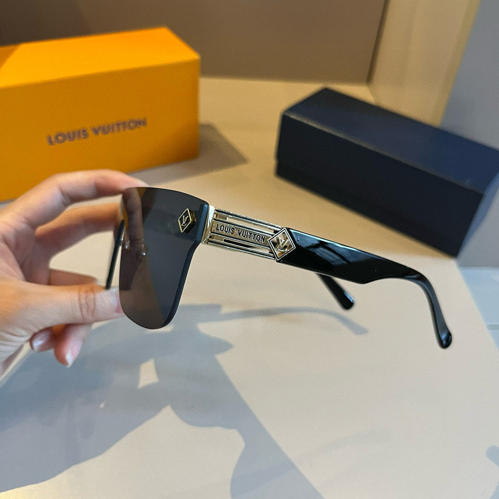 Louis Vuitton Metal Aviator Gold Lens Sunglasses for Men & Women - 431154 - detail image 6