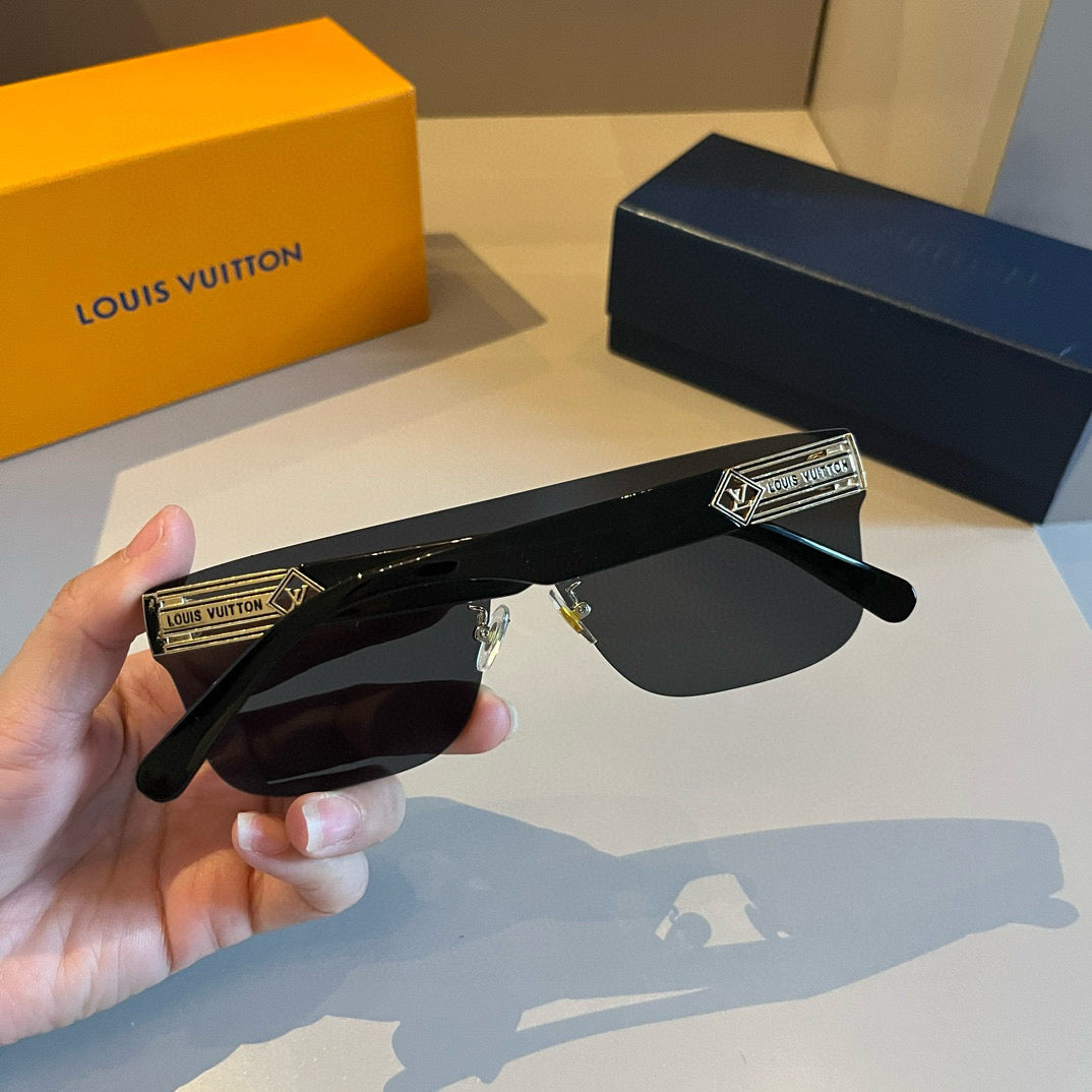 Louis Vuitton Metal Aviator Gold Lens Sunglasses for Men & Women - 464675 - detail image 7