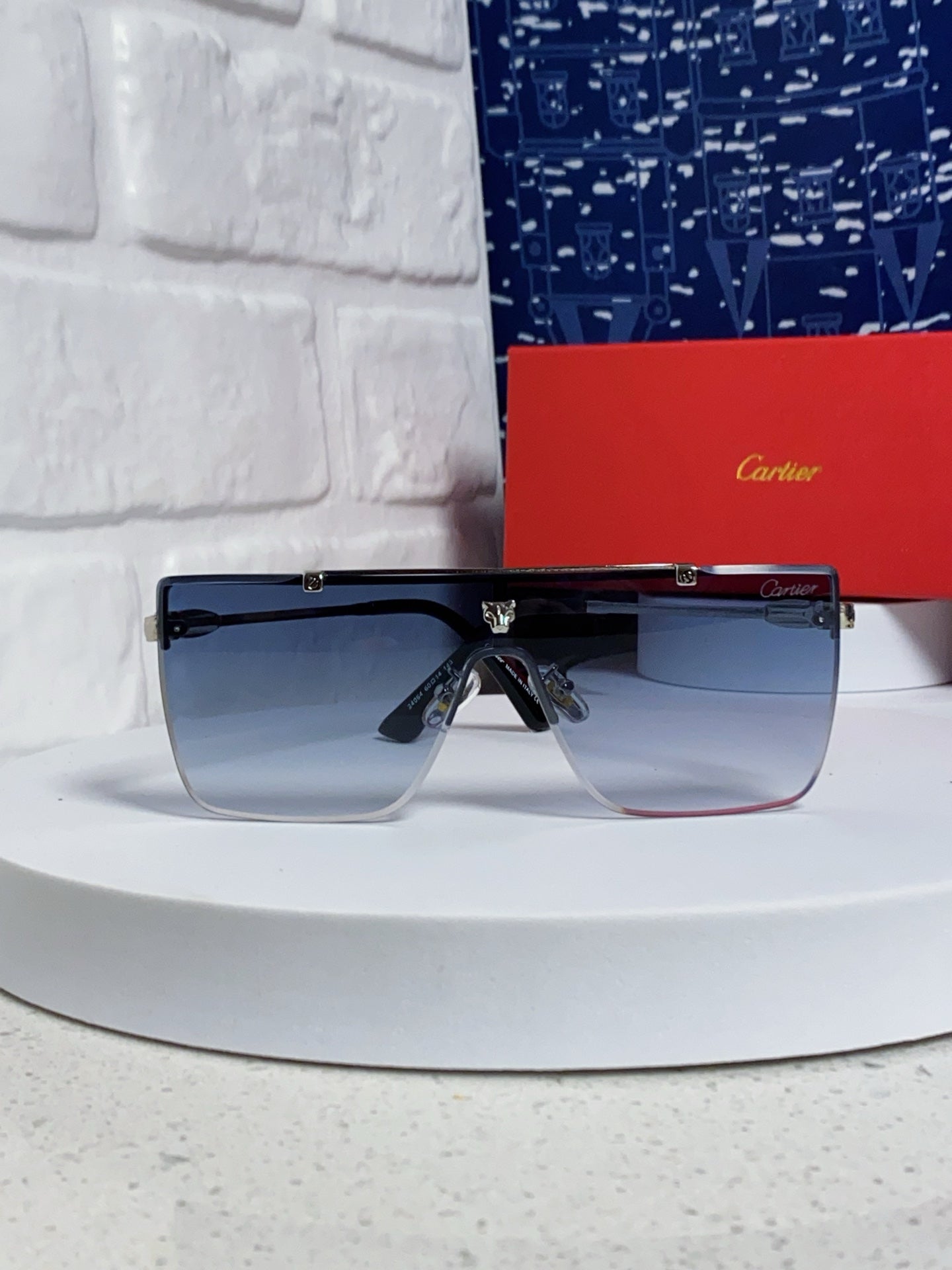 Cartier Fashion Blue Lens Sunglasses for Men - 432379 - detail image 2