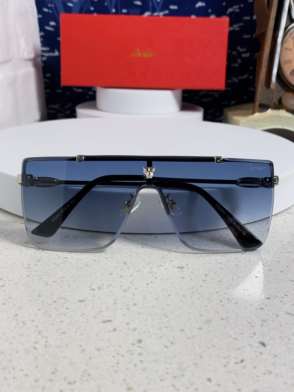 Cartier Fashion Blue Lens Sunglasses for Men - 432379 - detail image 9
