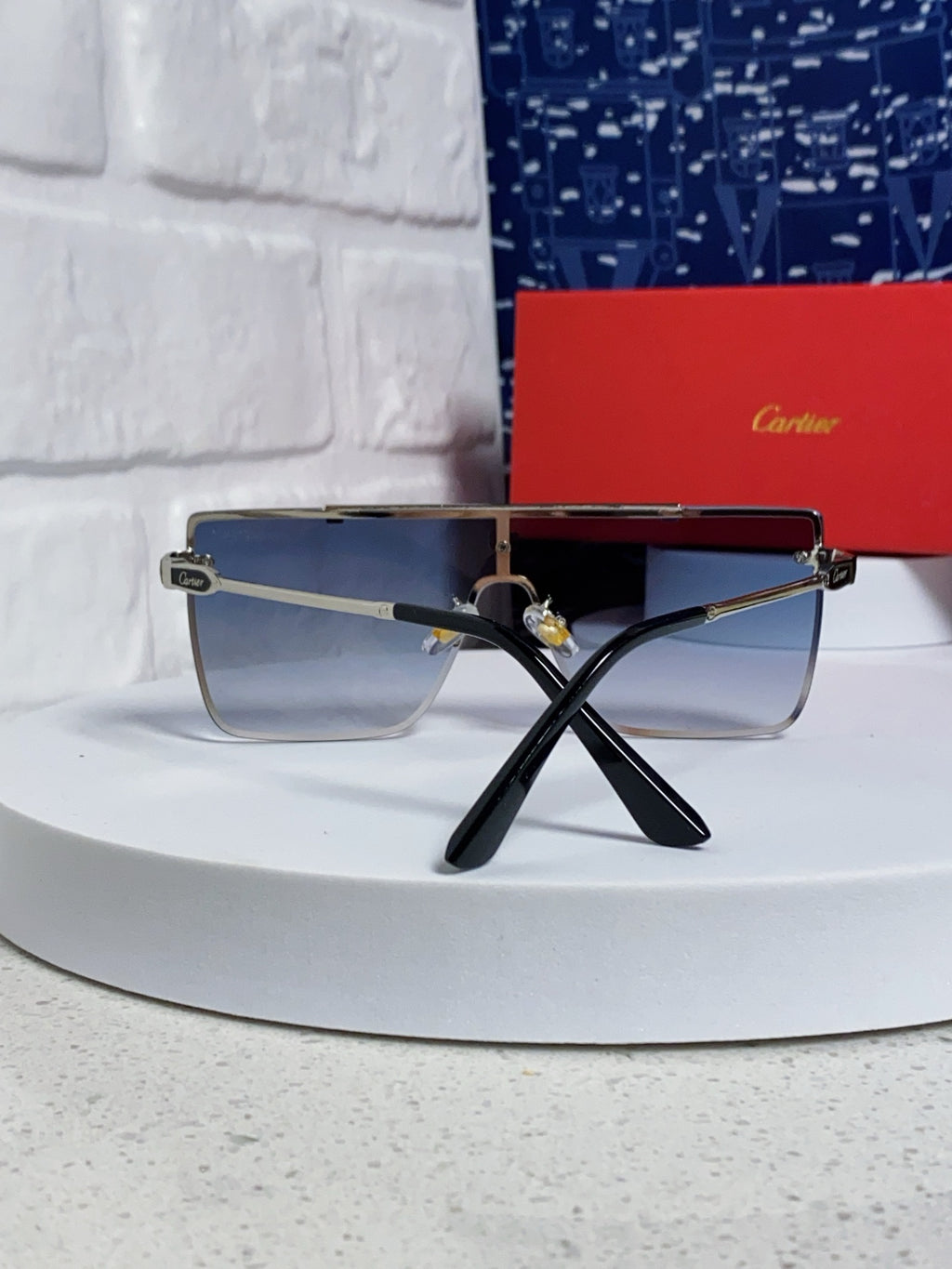 Cartier Fashion Blue Lens Sunglasses for Men - 487204 - detail image 3