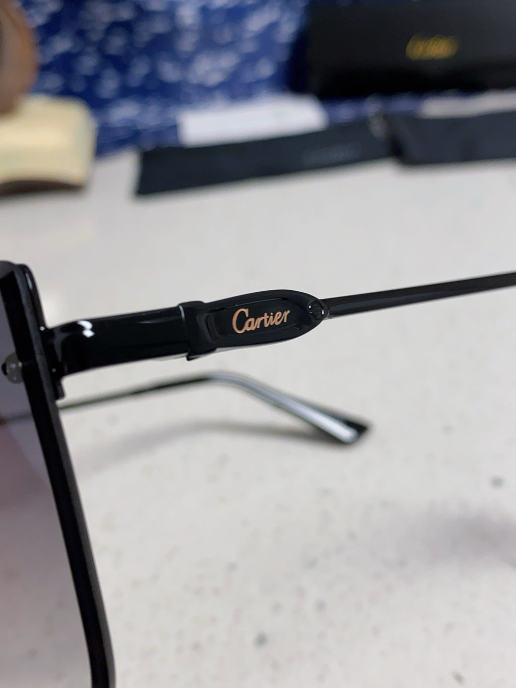 Cartier Fashion Silver Lens Sunglasses for Men - detail image 7