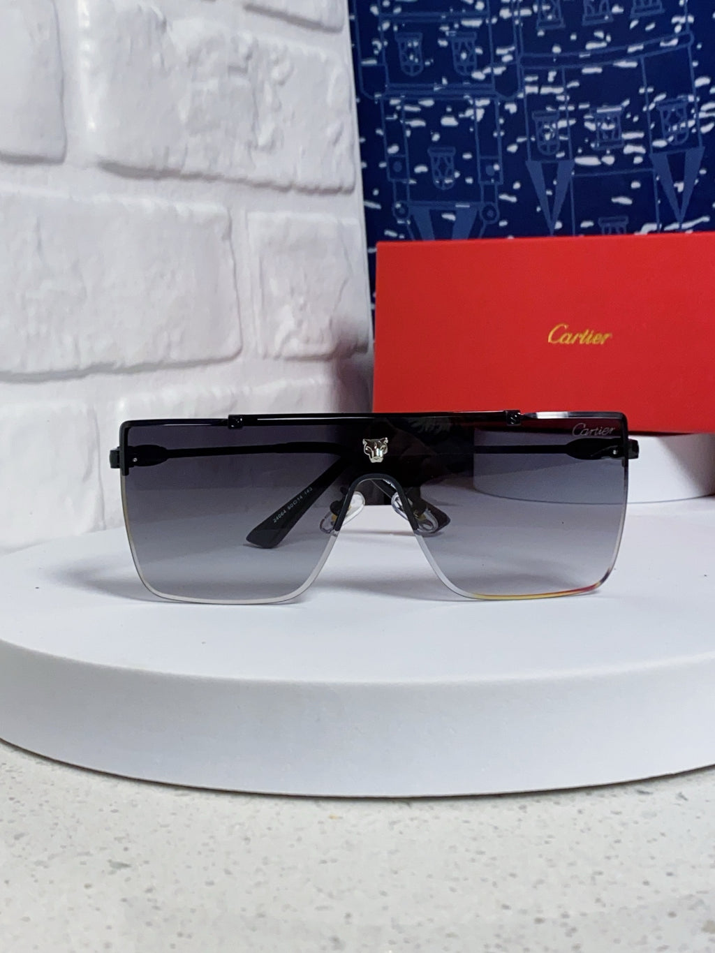 Cartier Fashion Silver Lens Sunglasses for Men - detail image 2