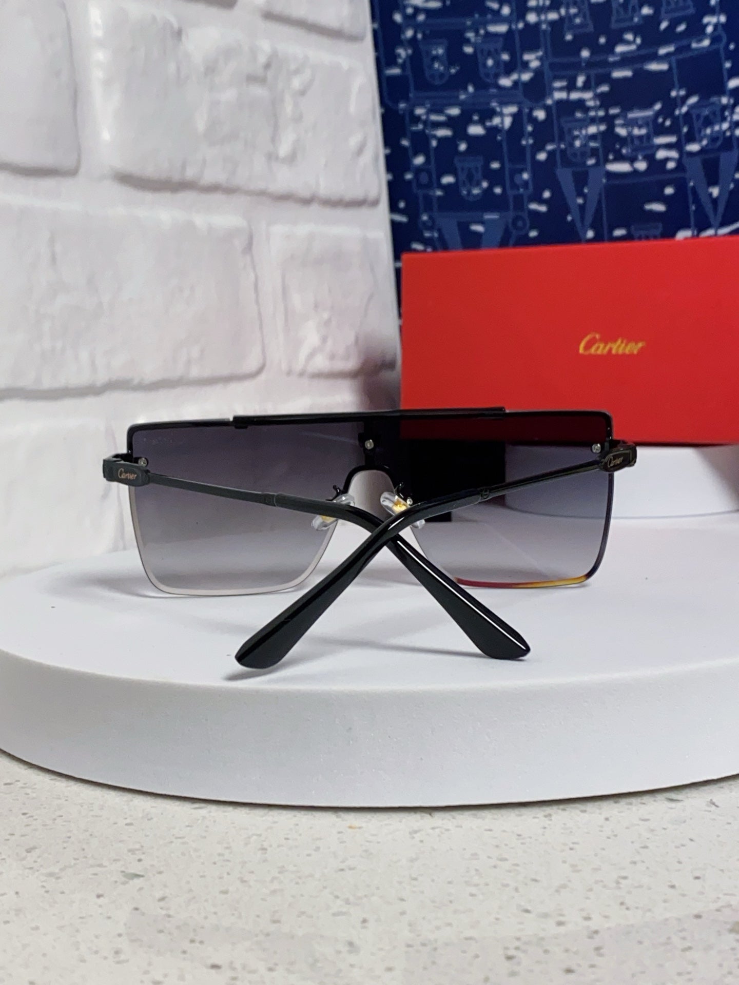 Cartier Fashion Silver Lens Sunglasses for Men - detail image 3