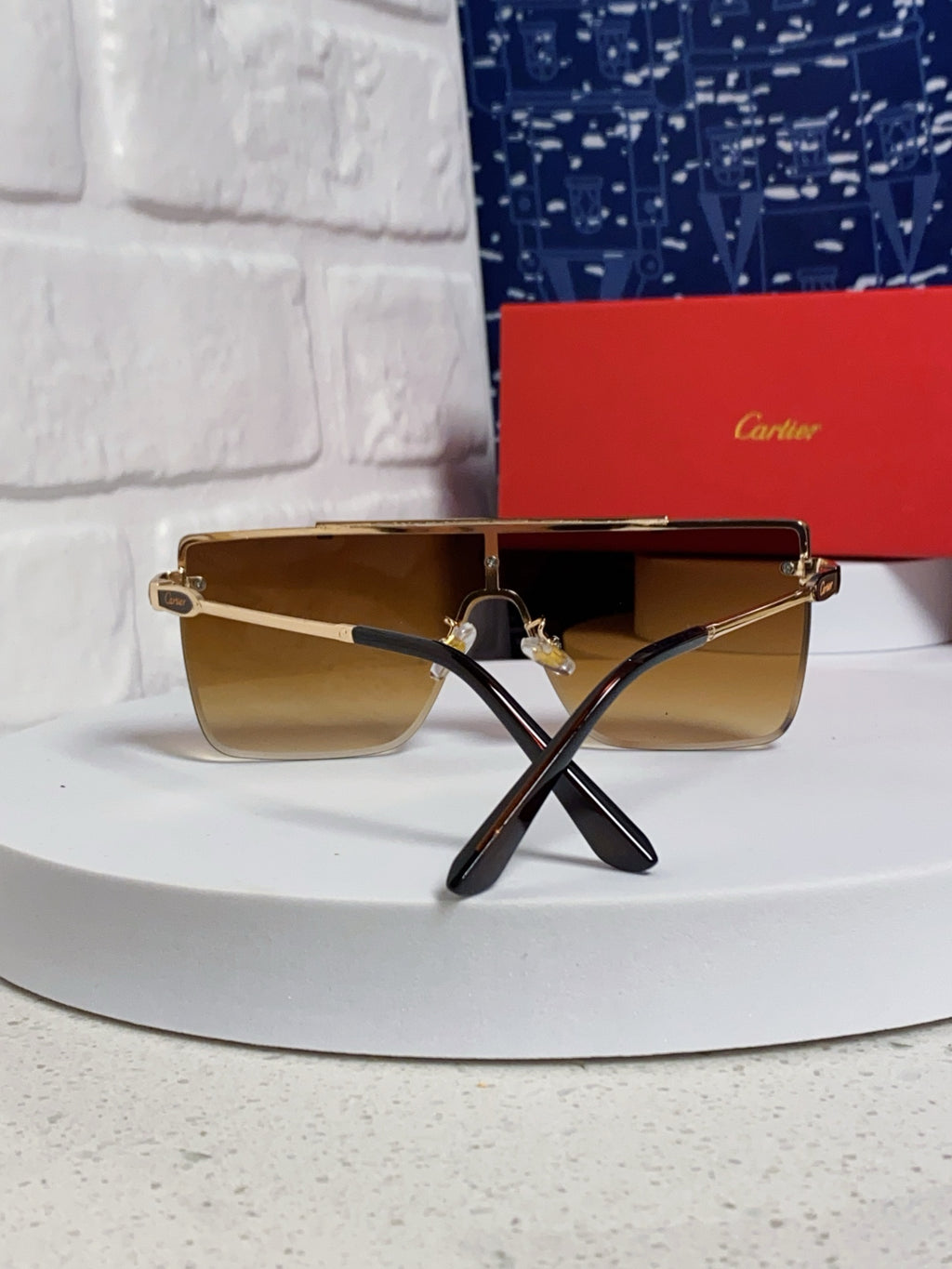Cartier Fashion Brown Lens Sunglasses for Men - 432382 - detail image 3