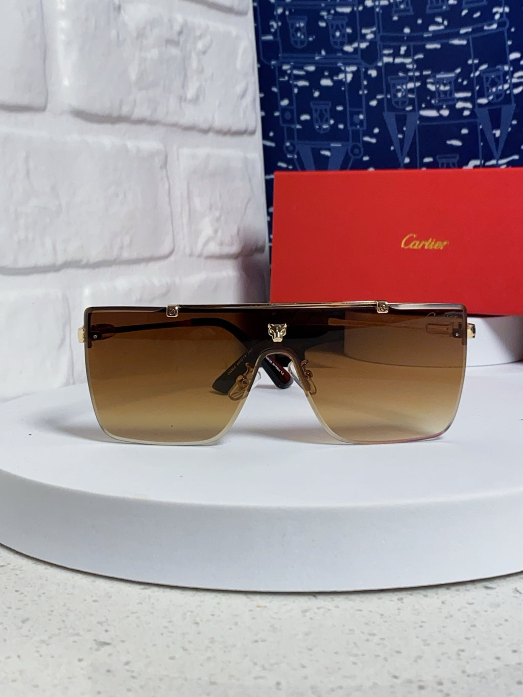 Cartier Fashion Brown Lens Sunglasses for Men - 432382 - detail image 2