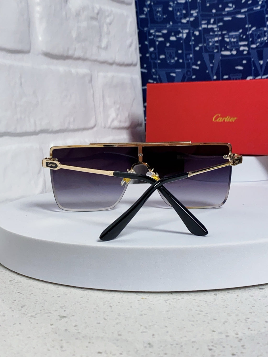 Cartier Fashion Purple Lens Sunglasses for Men - 432383 - detail image 3