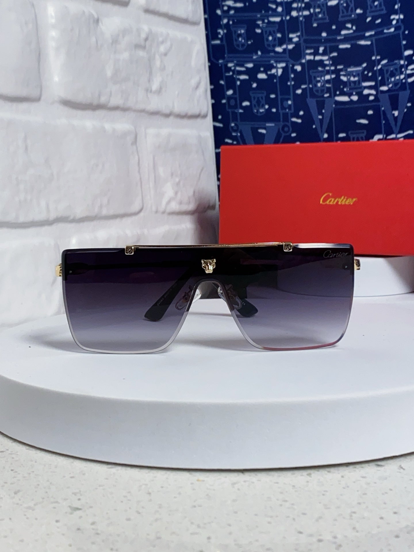 Cartier Fashion Purple Lens Sunglasses for Men - detail image 2