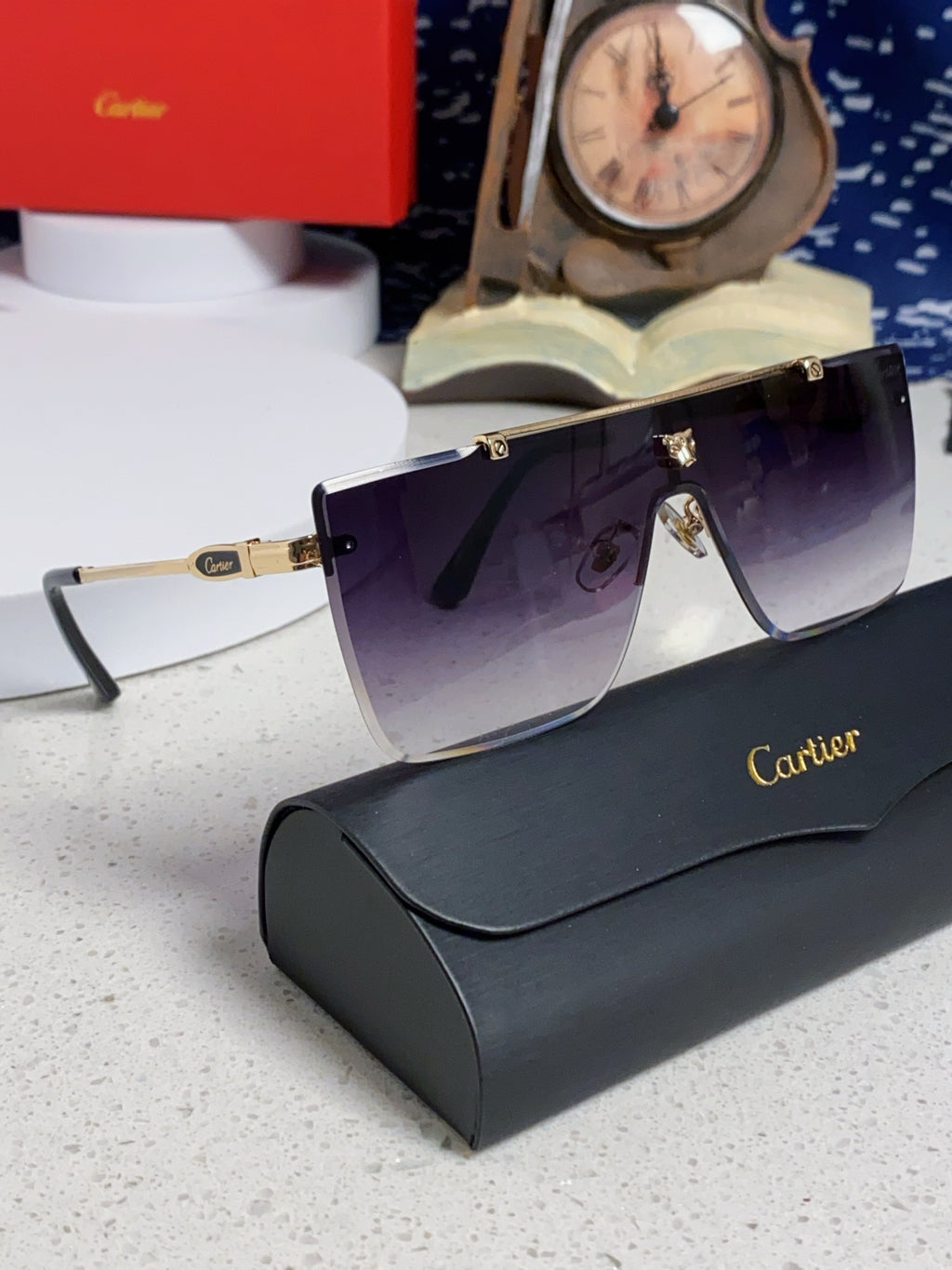 Cartier Fashion Purple Lens Sunglasses for Men - 432383 - detail image 10