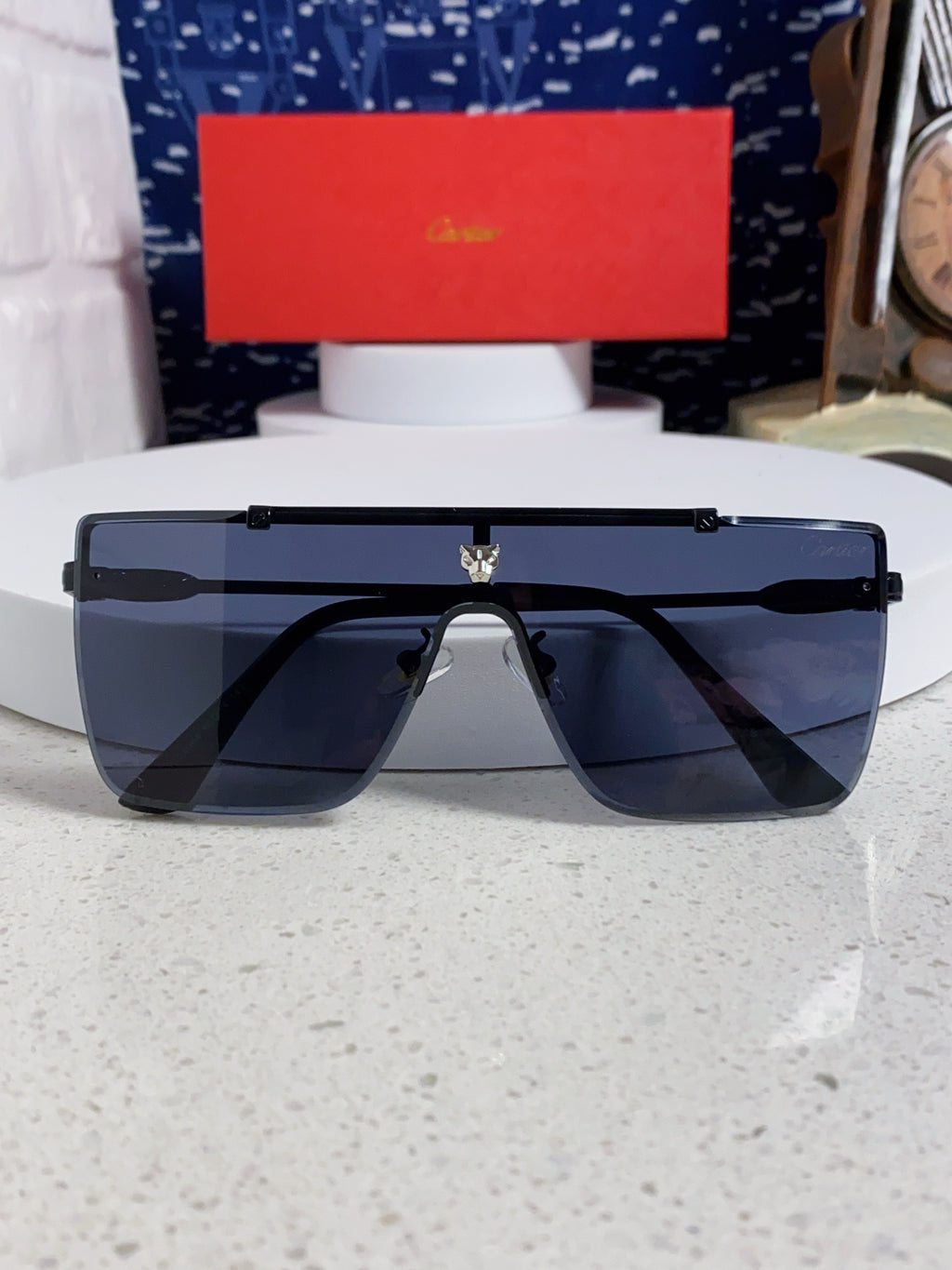 Cartier Fashion Blue Lens Sunglasses for Men - 432384 - detail image 9